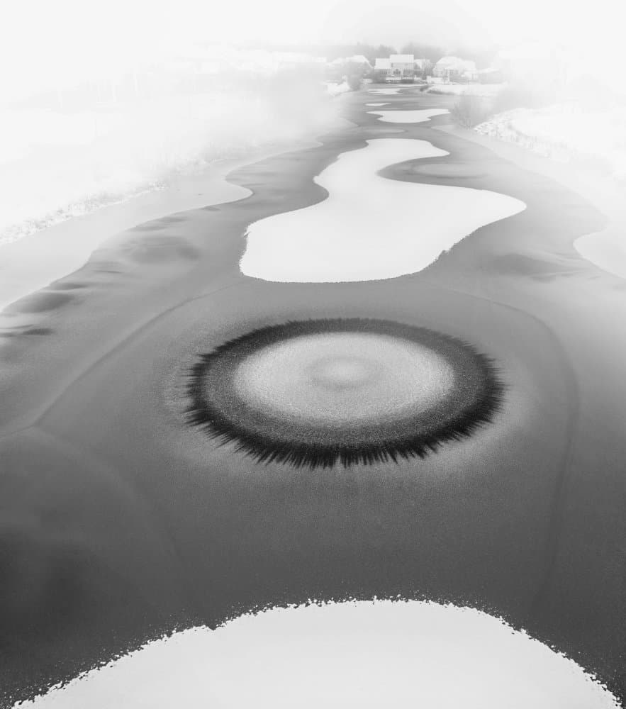 Winter's Frozen Eye by Ling Lu — canvas wall art
