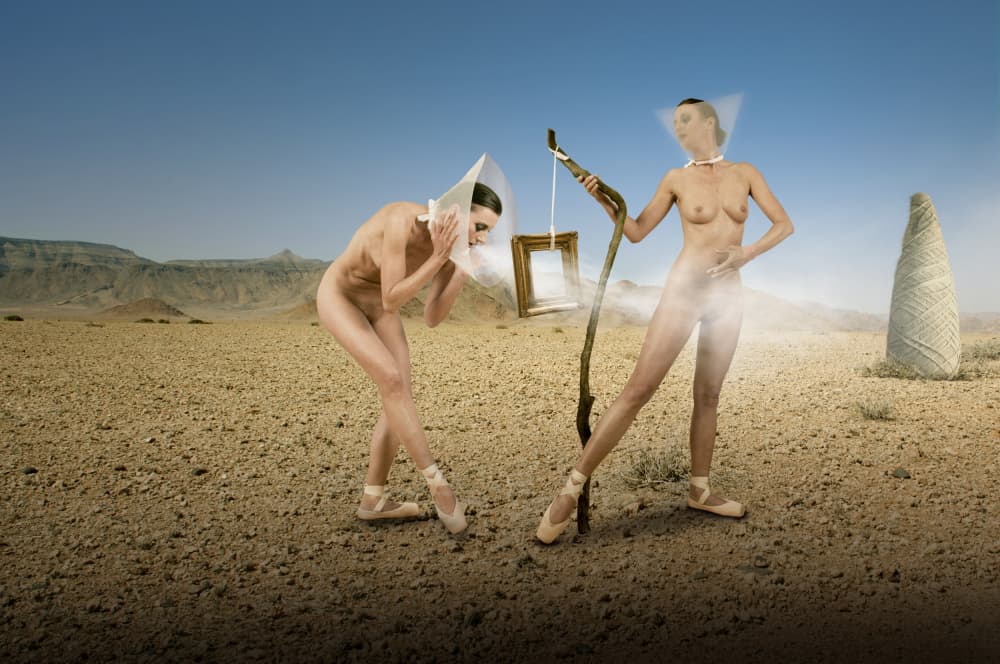 Surreal Desert Dancers by Christine von Diepenbroek — canvas wall art