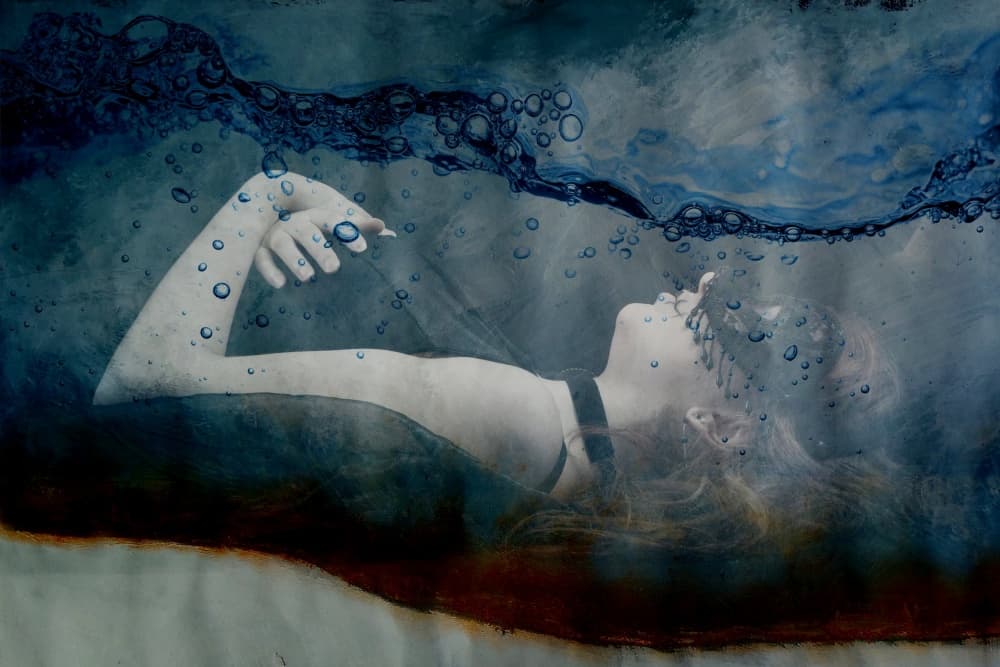 Underwater Serenity by Olga Mest — canvas wall art