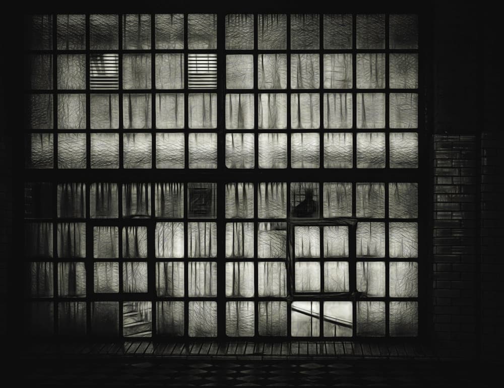 Industrial Window Mystery by Luc Stalmans — canvas wall art