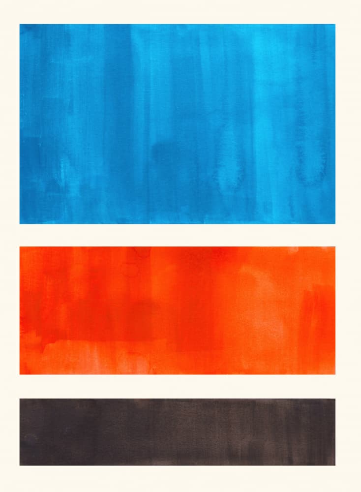 Abstract Color Blocks by Ejaaz Haniff — canvas wall art