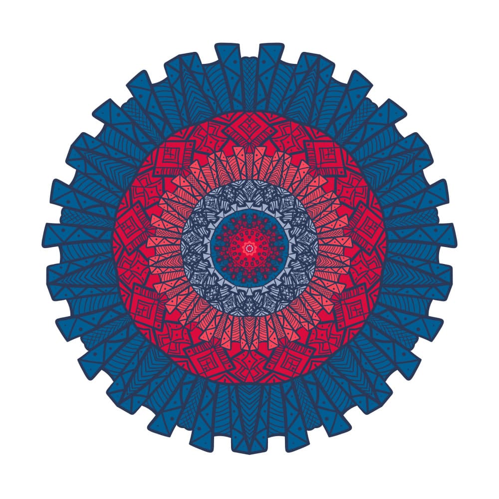 Intricate Tribal Mandala by Marika Barsrsind β canvas wall art