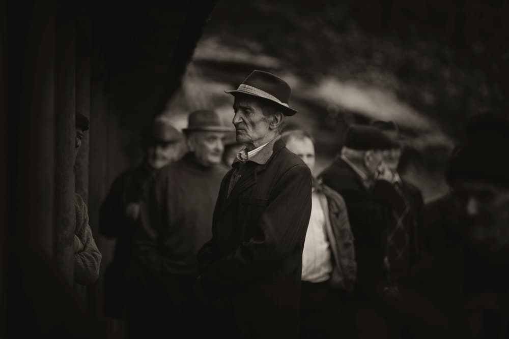 Vintage Men in Hats by Julien Oncete — canvas wall art