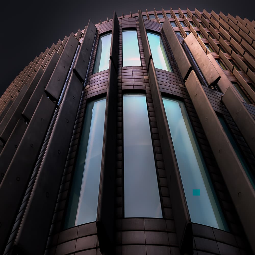 Sleek City Facade by Marc Huybrighs — canvas wall art