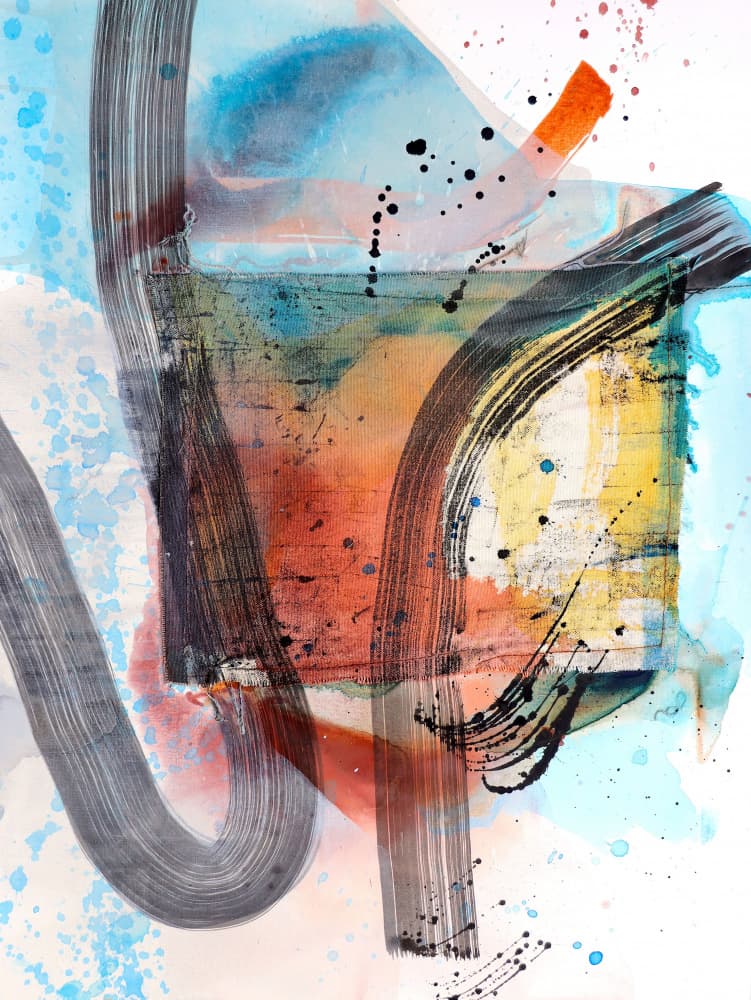Colorful Abstract Gestures by POOVI ART — canvas wall art