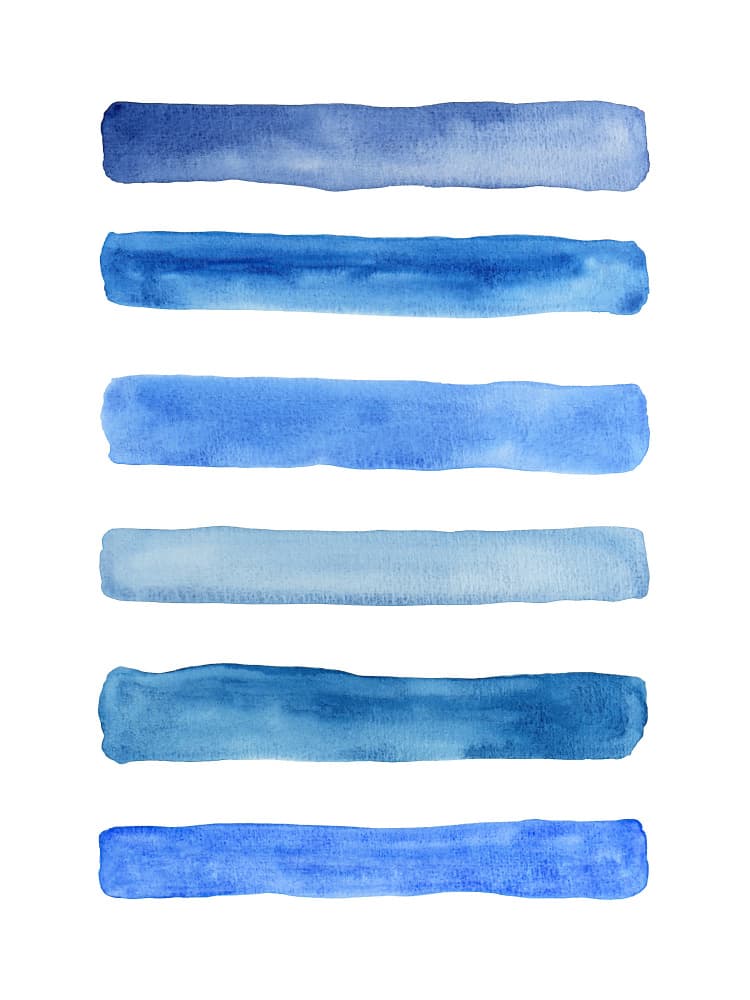 Serene Blue Gradient by Natalie Bruns — canvas wall art