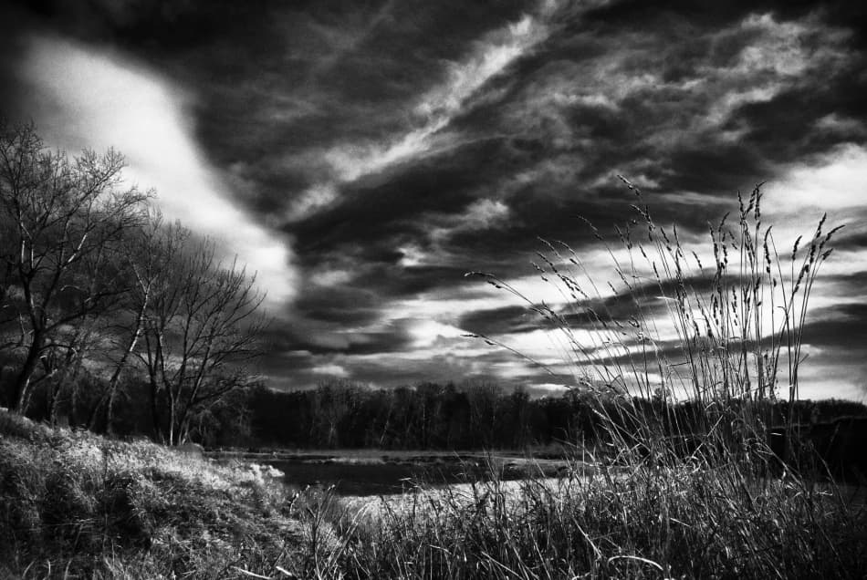 Stormy Lake Landscape by Codrin Lupei — canvas wall art