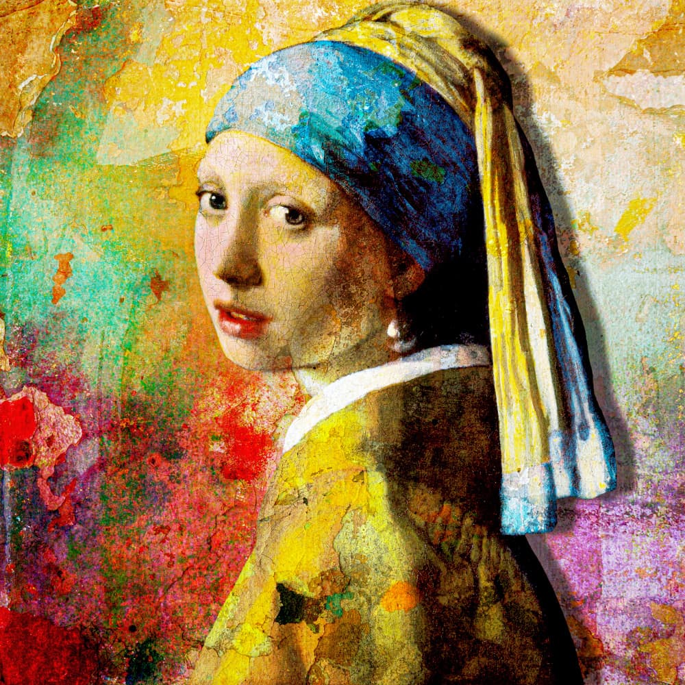 Vibrant Pearl Gaze by Marja van den Hurk — canvas wall art