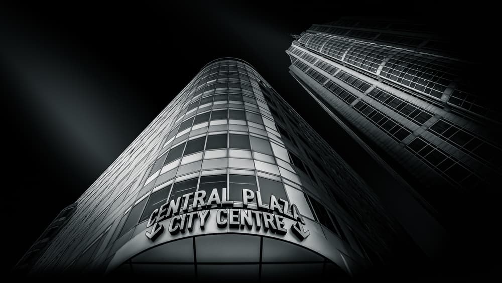 Modern City Skyscrapers by Jörg Vollrath — canvas wall art