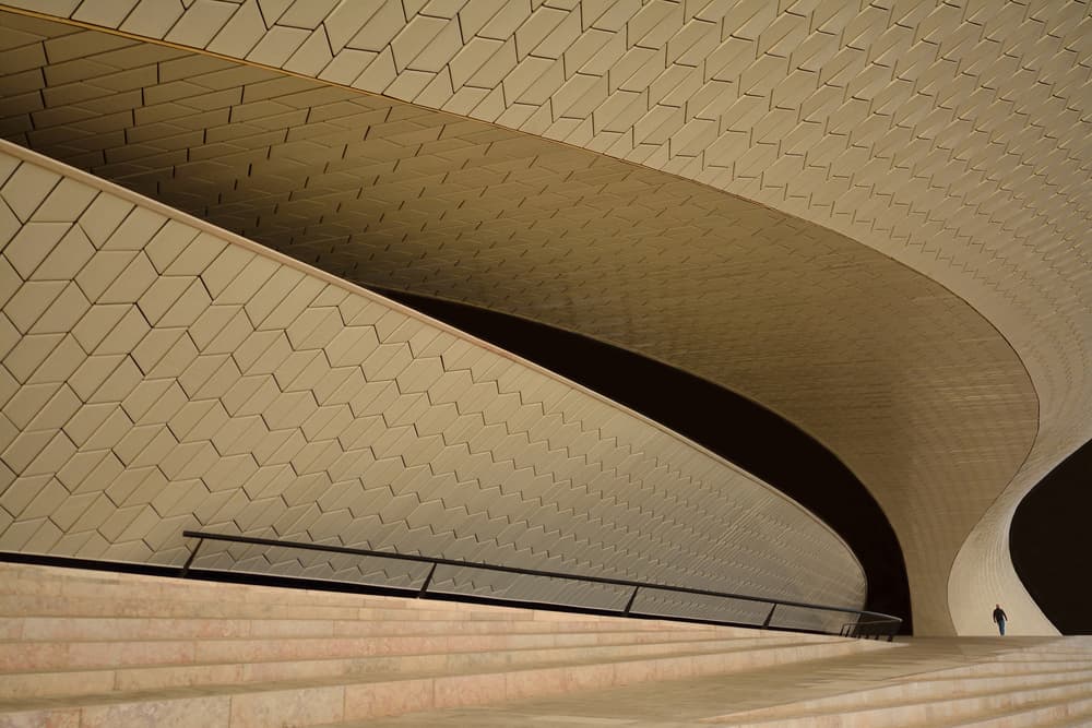 Modern Architectural Curves by Florentinus Joseph — canvas wall art