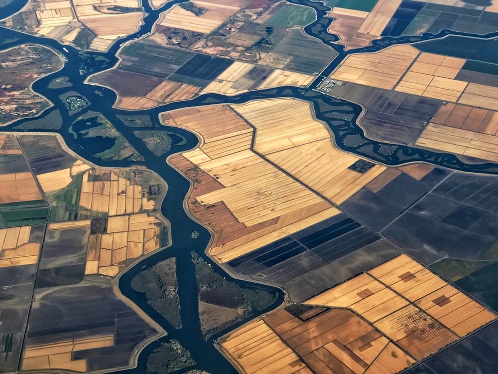 Winding River Fields by Rob Darby — canvas wall art