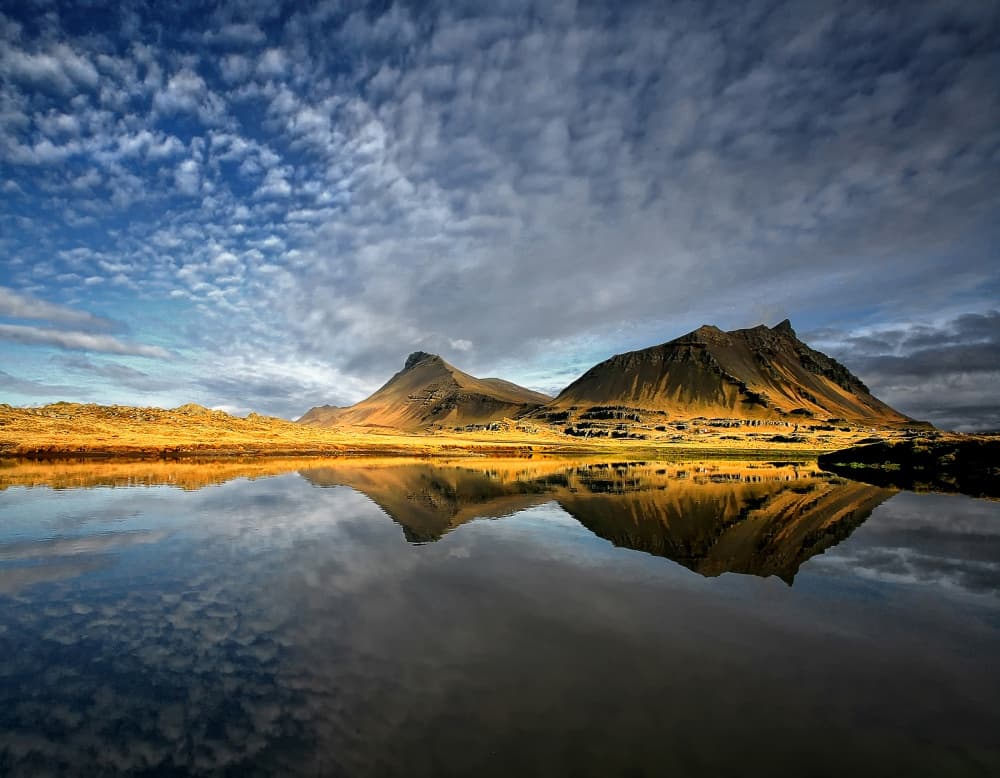 Majestic Mountain Reflection by Þorsteinn H. Ingibergsson — canvas wall art