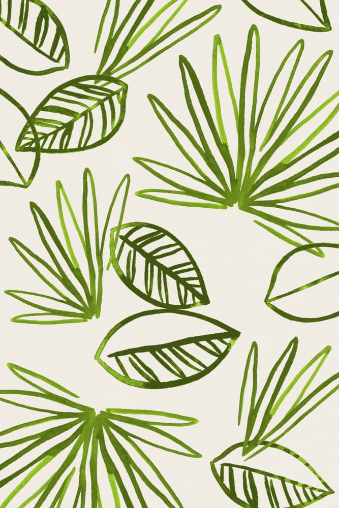 Tropical Botanical Pattern by Taynã de Freitas Basile — canvas wall art