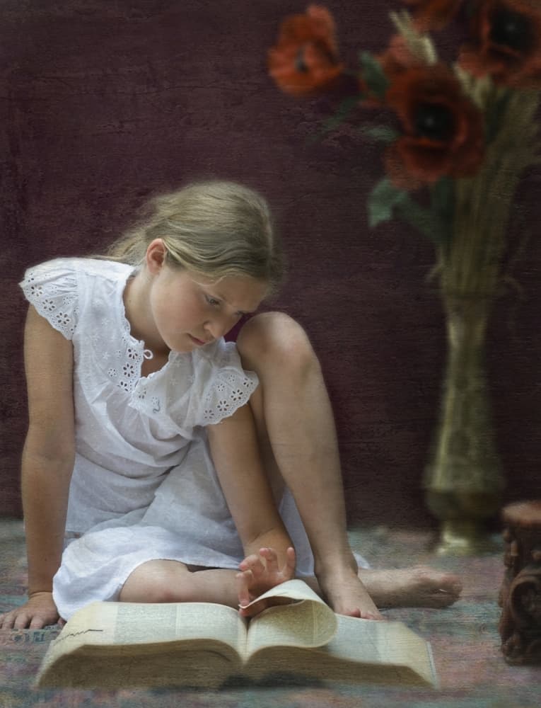 Quiet Reading Time by kenp — canvas wall art