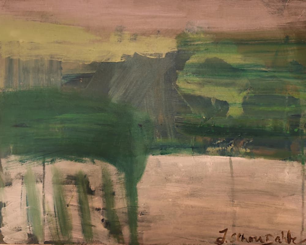Serene Green Landscape by Joackim Schou Dahle — canvas wall art