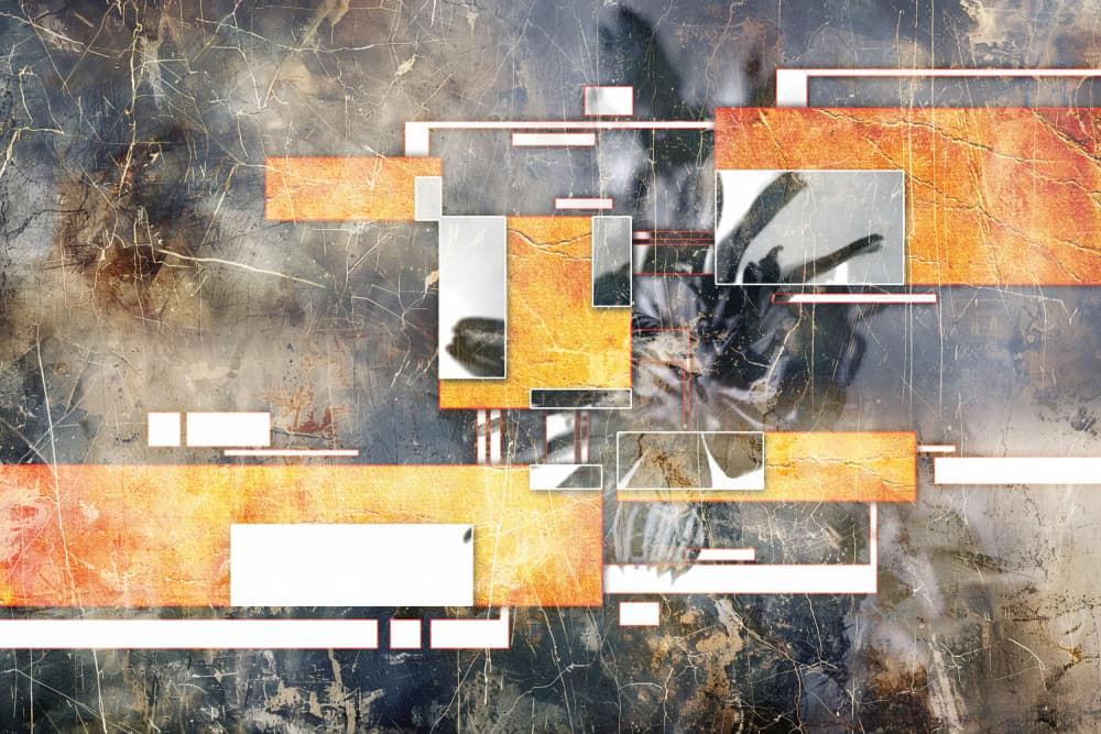 Geometric Spider Collage by Rafal Kulik — canvas wall art