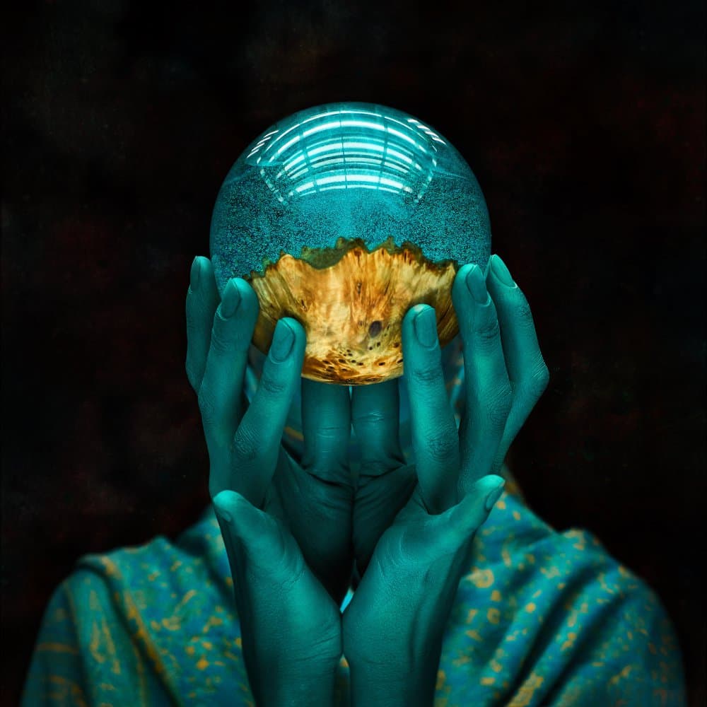Mystic Hands Glowing Orb by Ivan Kovalev — canvas wall art