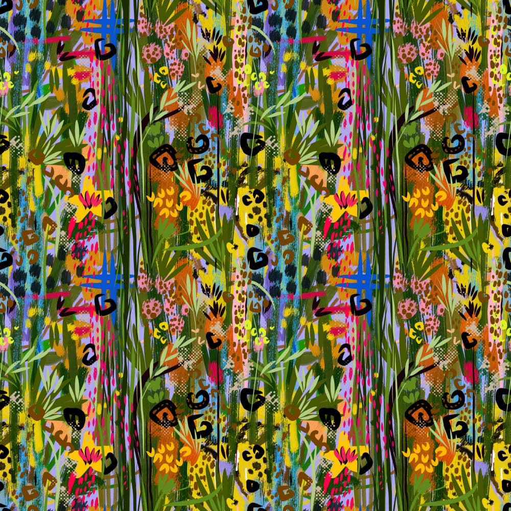 Colorful Floral Jungle by Josie George — canvas wall art