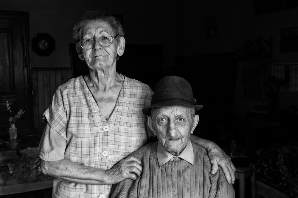 Elderly Couple Portrait by Zoran Toldi (EFIAP AZSF) — canvas wall art