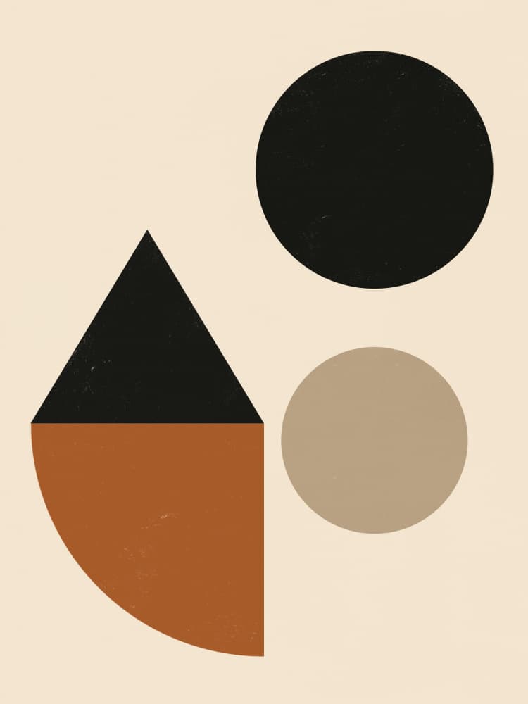 Modern Geometric Shapes by Little Dean — canvas wall art