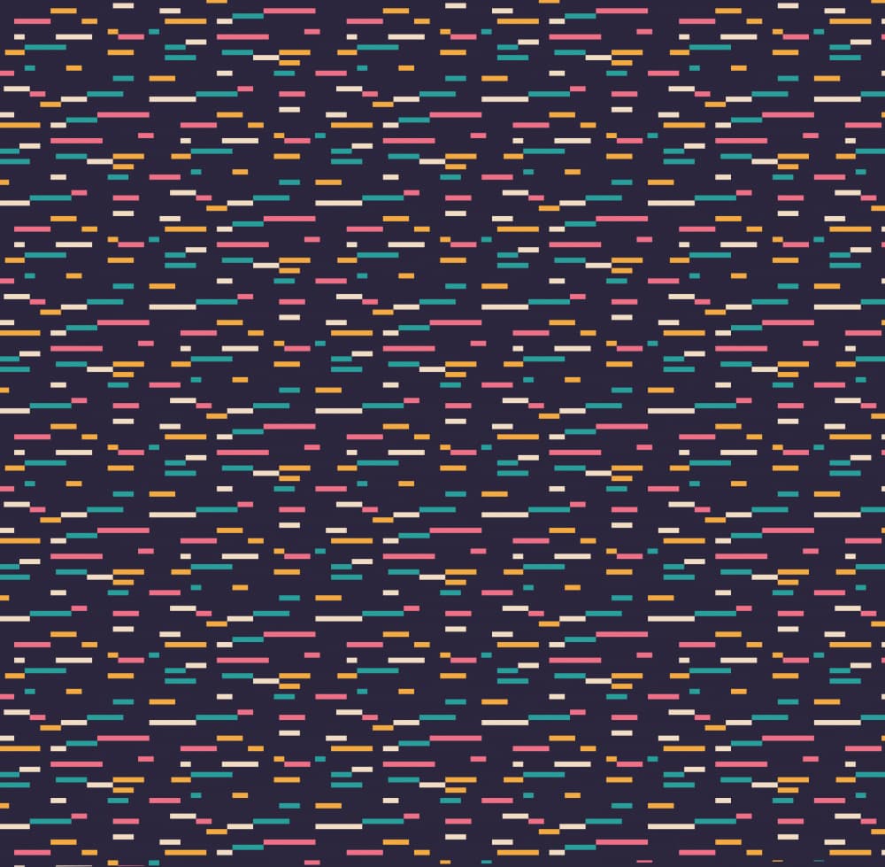 Colorful Dash Pattern by Florent Bodart — canvas wall art