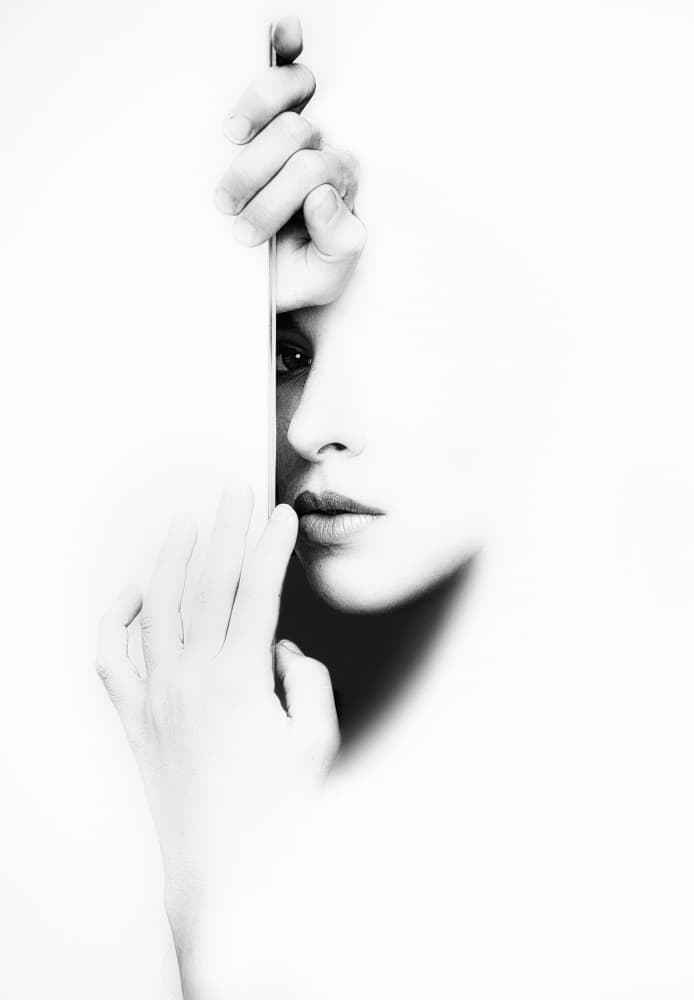 Mysterious Hidden Face by Toni Fidanza — canvas wall art