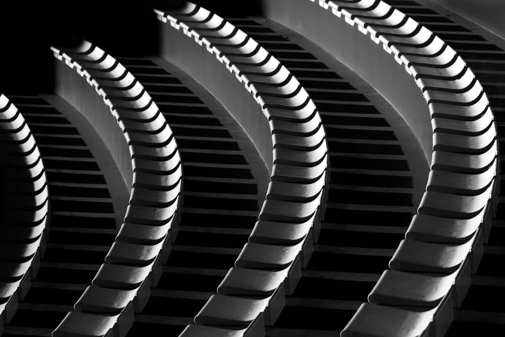 Repeating Architectural Curves by Hans-Wolfgang Hawerkamp — canvas wall art