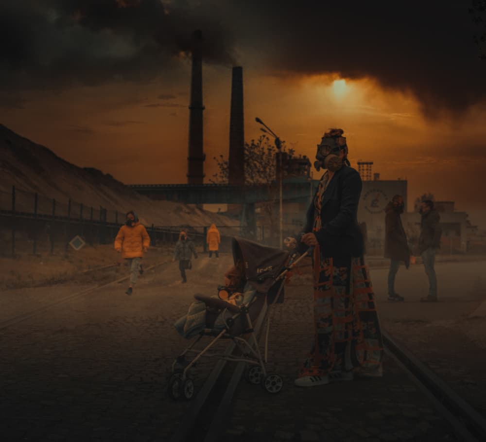 Post Apocalyptic Mother by Koki Jovanovic — canvas wall art