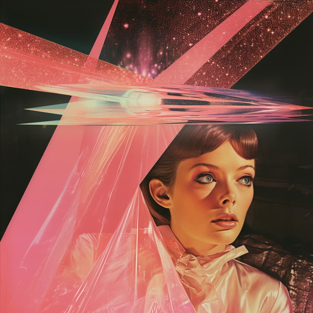 Woman's Cosmic Gaze by Samantha Hearn — canvas wall art