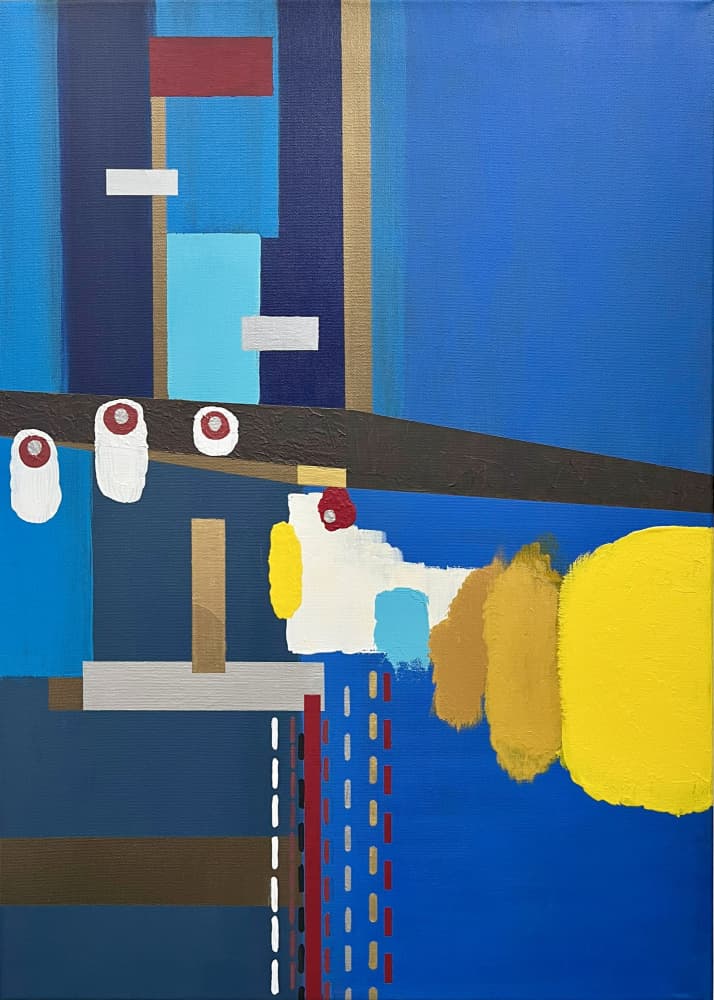 Bold Abstract Geometry by Marina Kozyr — canvas wall art