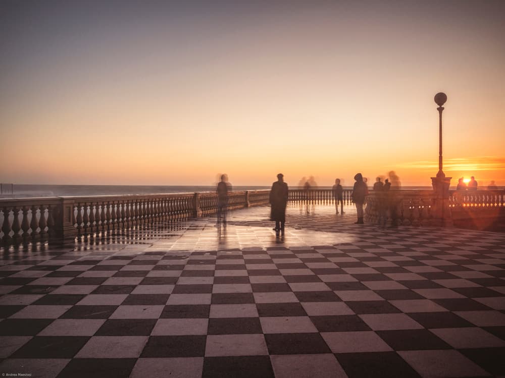 Golden Hour Promenade by Andrea Maestosi — canvas wall art
