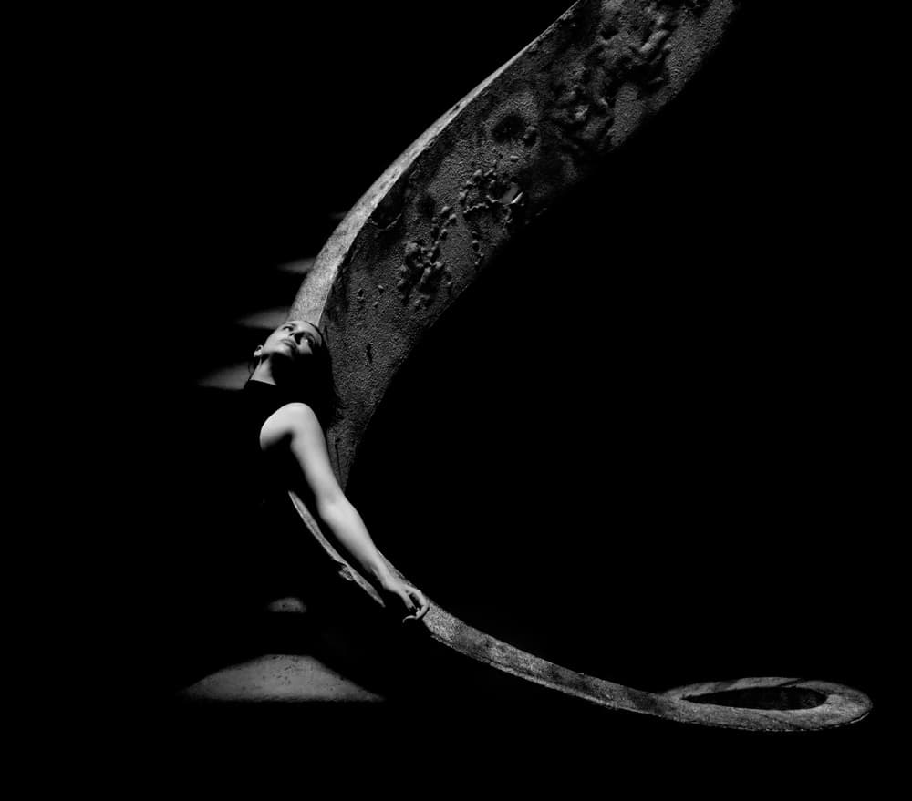 Elegant Form Black Curve by Paulo Medeiros — canvas wall art