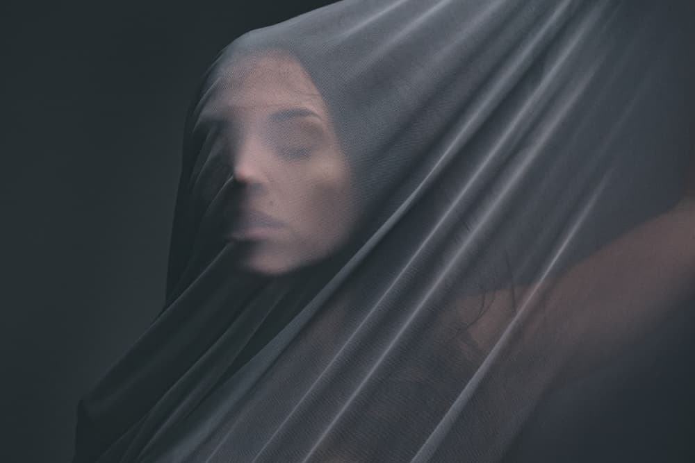 Ethereal Veiled Woman by Joan Gil Raga — canvas wall art