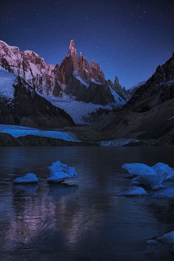 Starlit Mountain Lake by Yan Zhang — canvas wall art