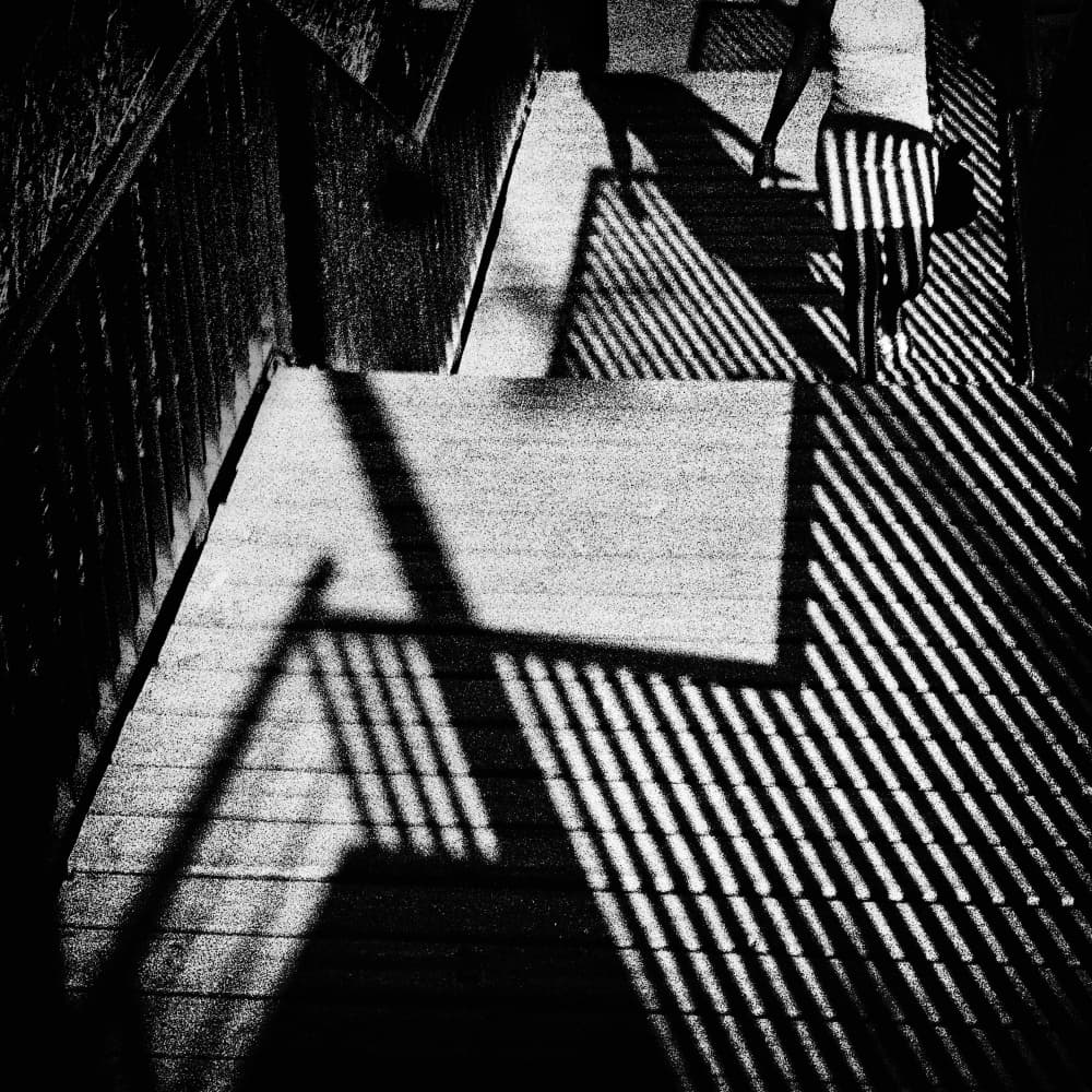 Striped Shadows Walk by Paulo Abrantes — canvas wall art