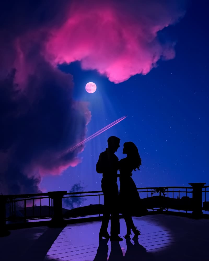 Moonshine Waltz by Ritvik takkar — canvas wall art