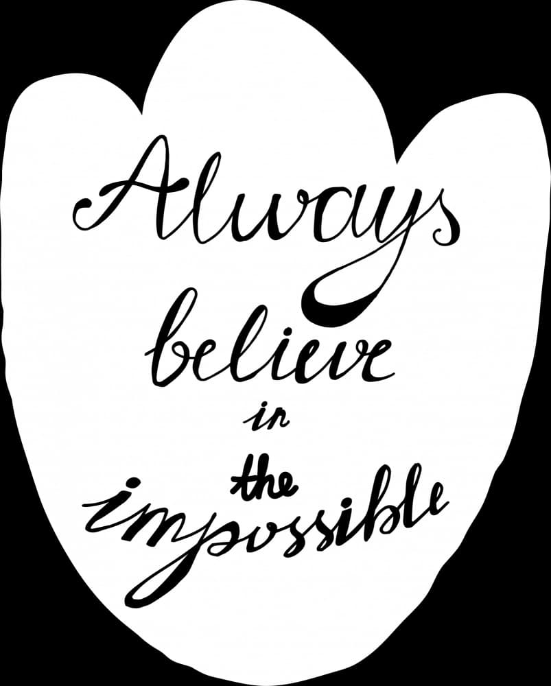 Believe in the Impossible by Marika Barsrsind β canvas wall art