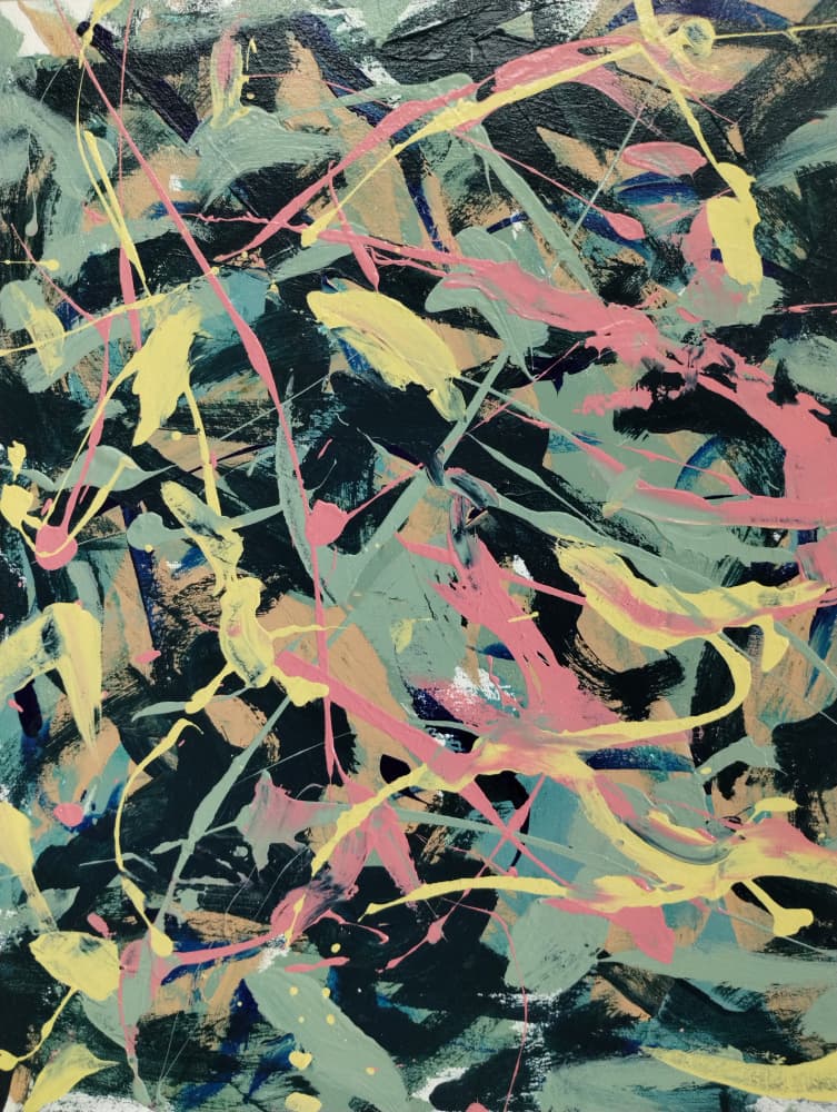 Colorful Abstract Movement by Michael Cross — canvas wall art