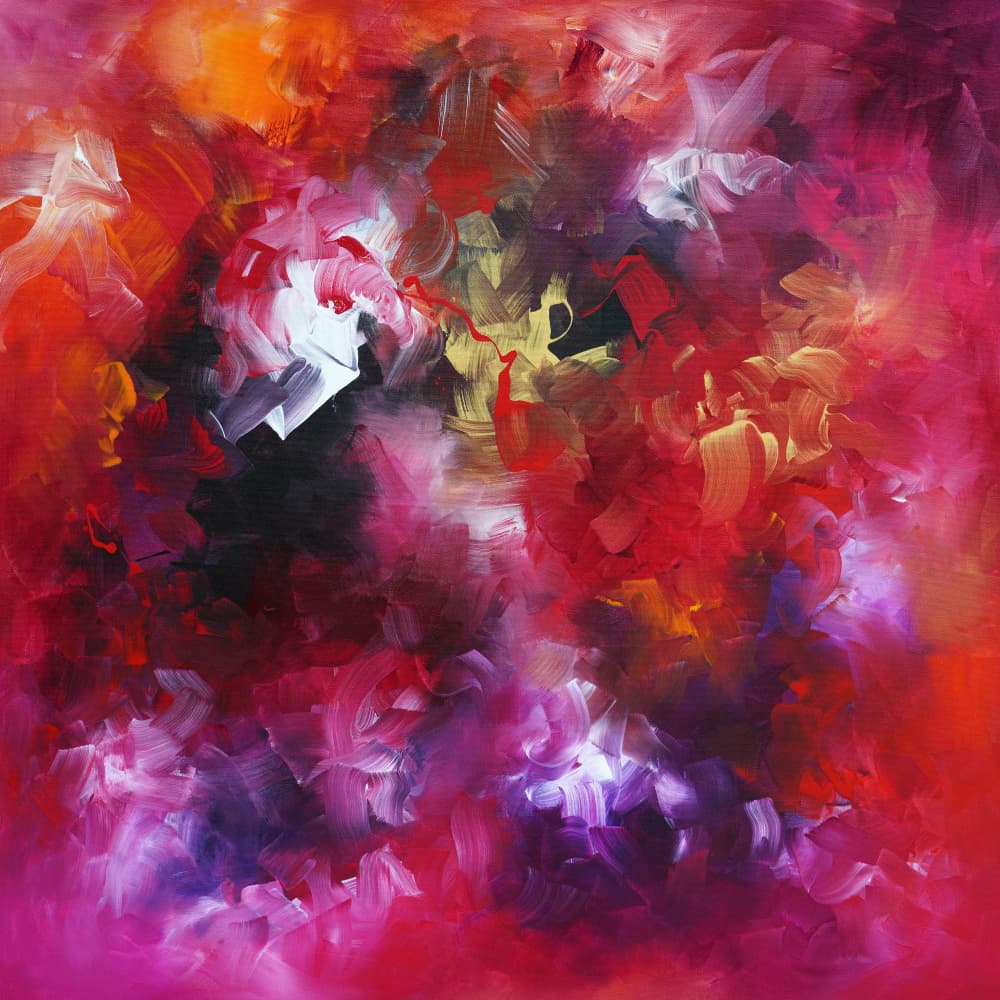 Passionate Abstract Hues by Paresh Nrshinga FRSA — canvas wall art
