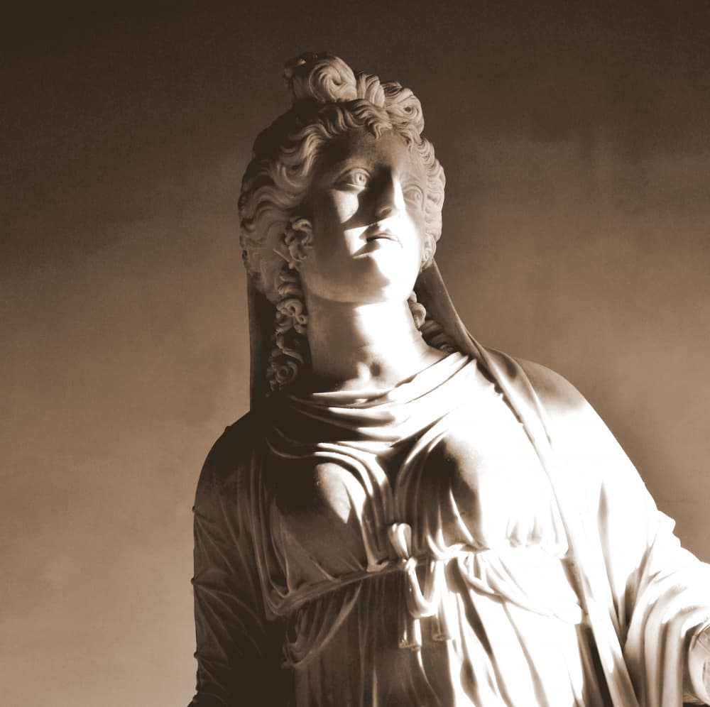 Elegant Marble Sculpture by Christina Sillen — canvas wall art