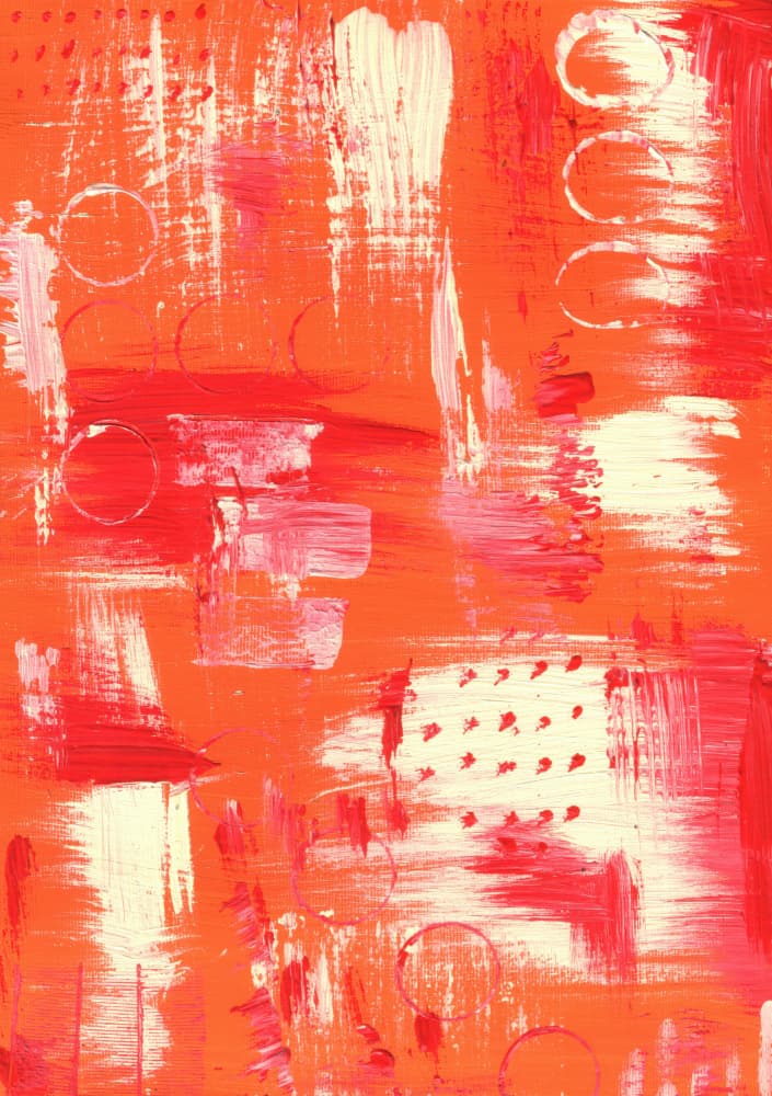 Vibrant Red Orange Abstract by Kulik — canvas wall art