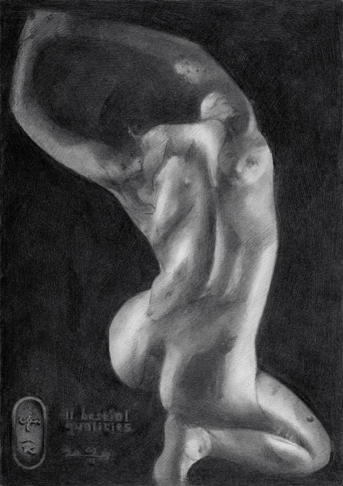 Graceful Nude Figure Study by Corné Akkers — canvas wall art