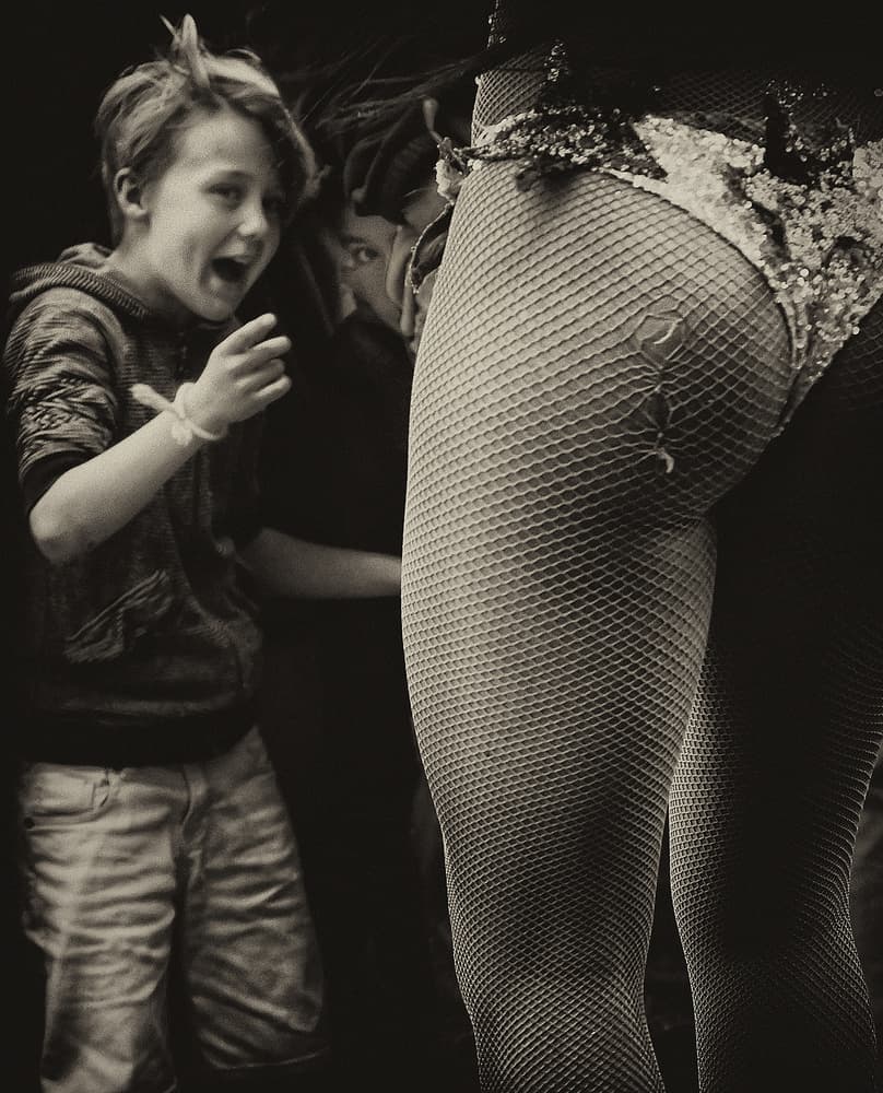 Boy's Show Reaction by Lus Joosten — canvas wall art