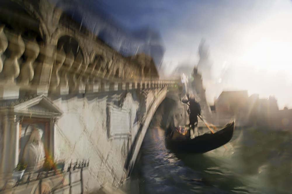 Romantic Venice Gondola Ride by Milan Malovrh — canvas wall art