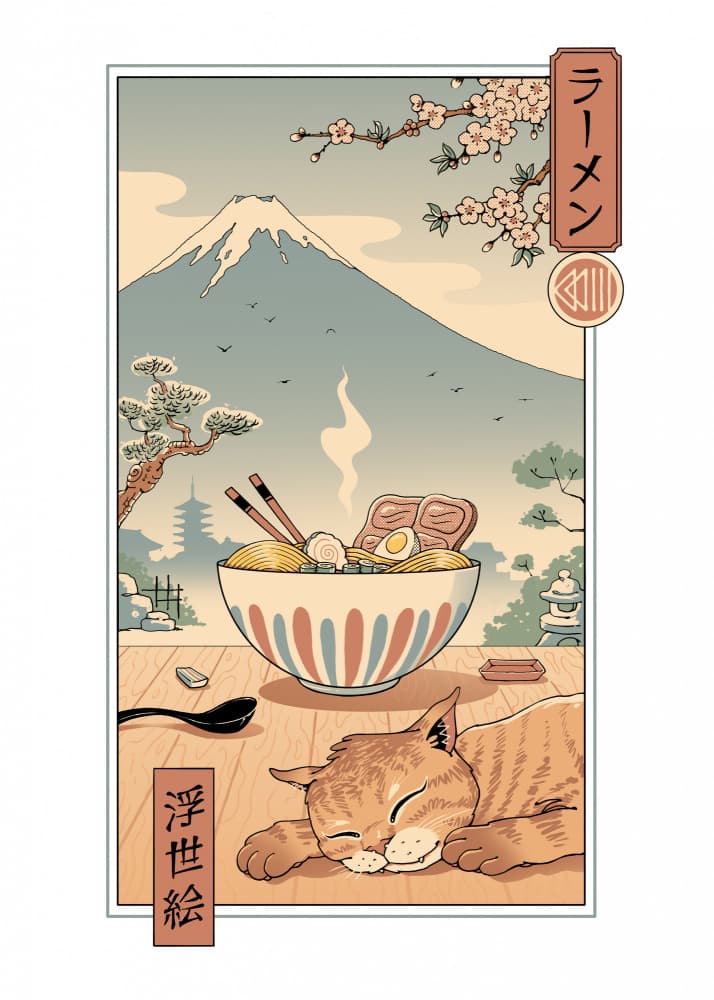 A Perfect Ramen Weather by Vincent Trinidad — canvas wall art