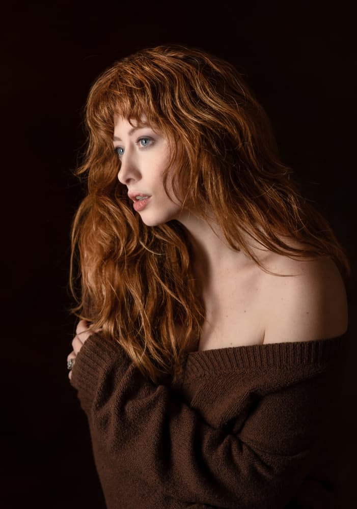 Thoughtful Redhead Portrait by Colin Dixon — canvas wall art