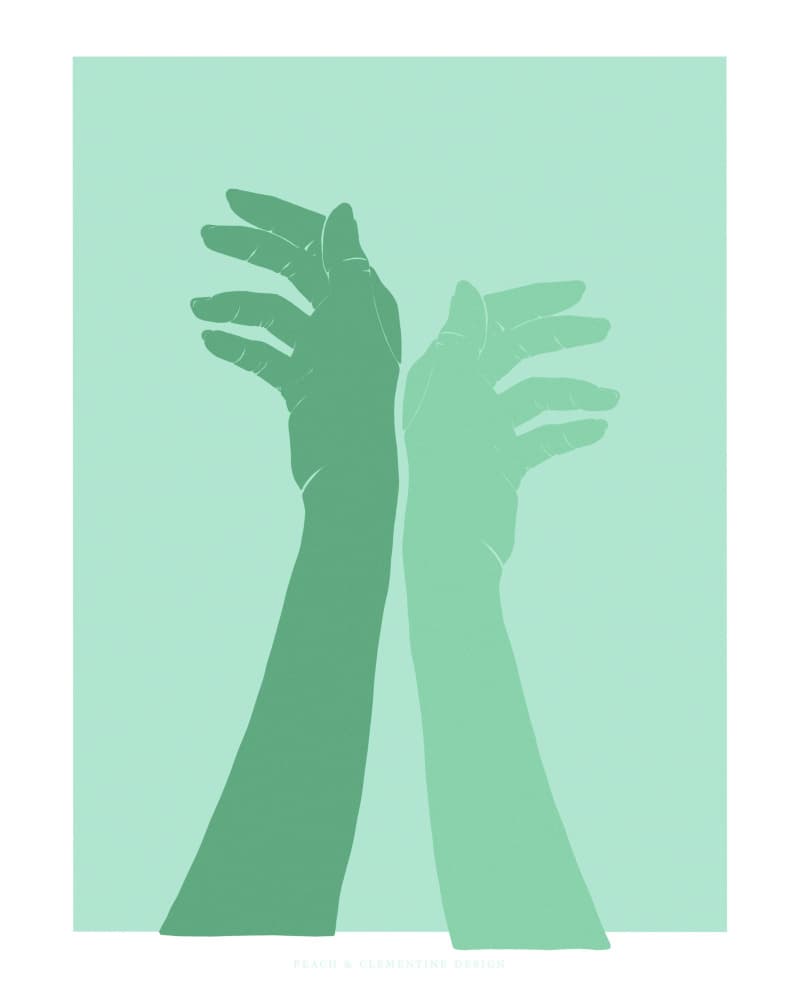 Pandc Handsingreen Copy by Jenny Liz Rome — canvas wall art
