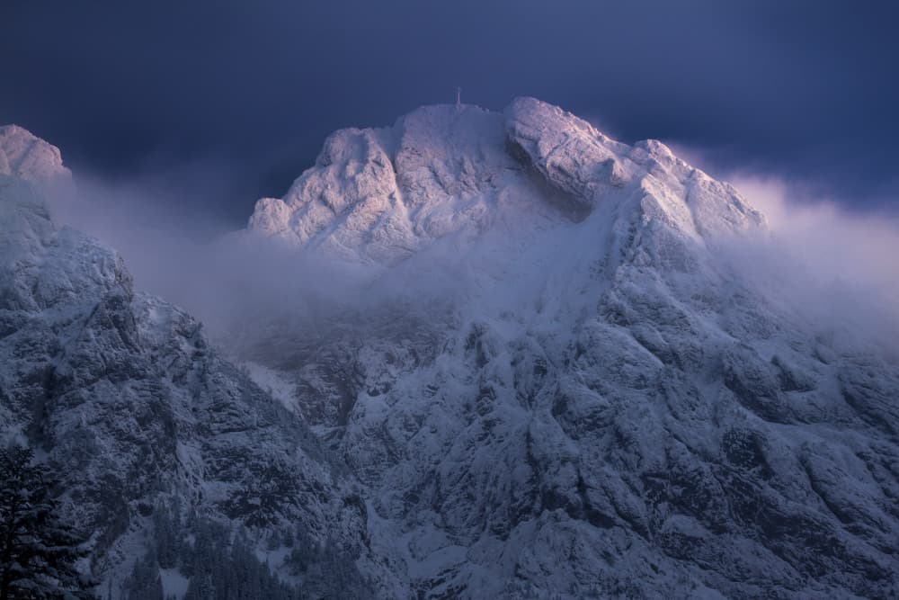 Misty Mountain Sunrise by Karol Nienartowicz — canvas wall art