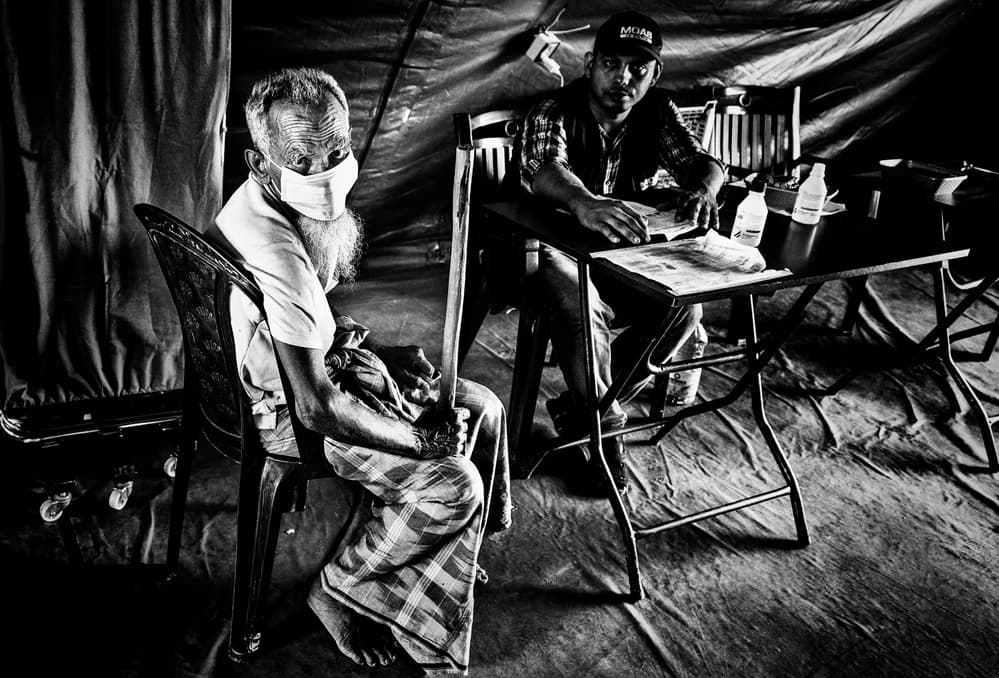 Rohingya refugee in the medical camp - Bangladesh by Joxe Inazio Kuesta Garmendia — canvas wall art