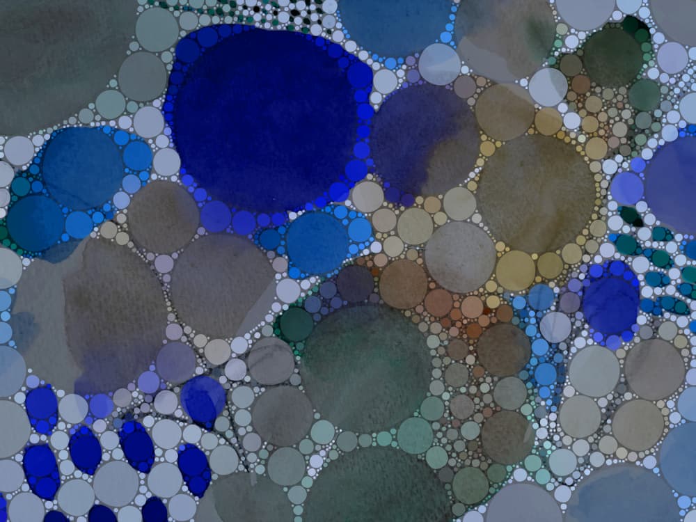 Abstract Organic Circles by Olivia Joy StClaire — canvas wall art